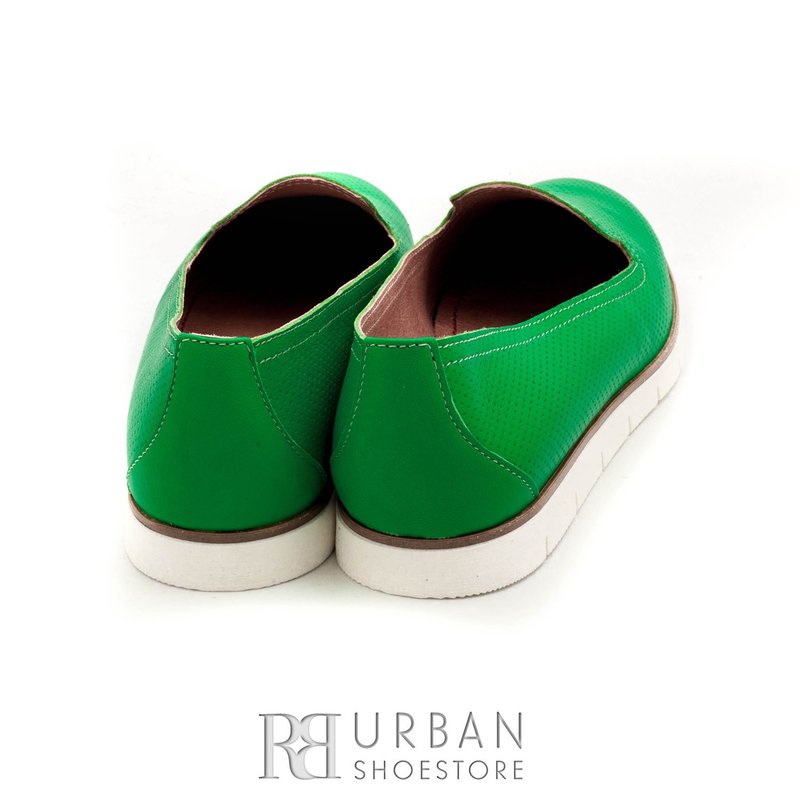 Pantofi casual din piele naturala - 024-B54 verde